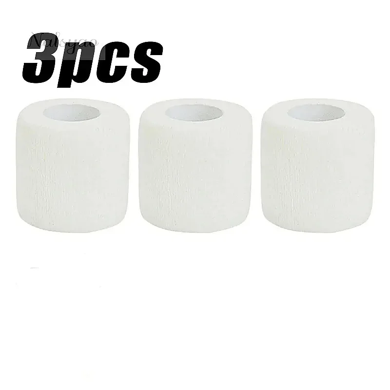 First Aid Self Adhesive Cohesive Elasticity Bandage Sports Tape for Wrist Ankle Sprains Swelling Boxing 5cm 7.5cm 10cm White
