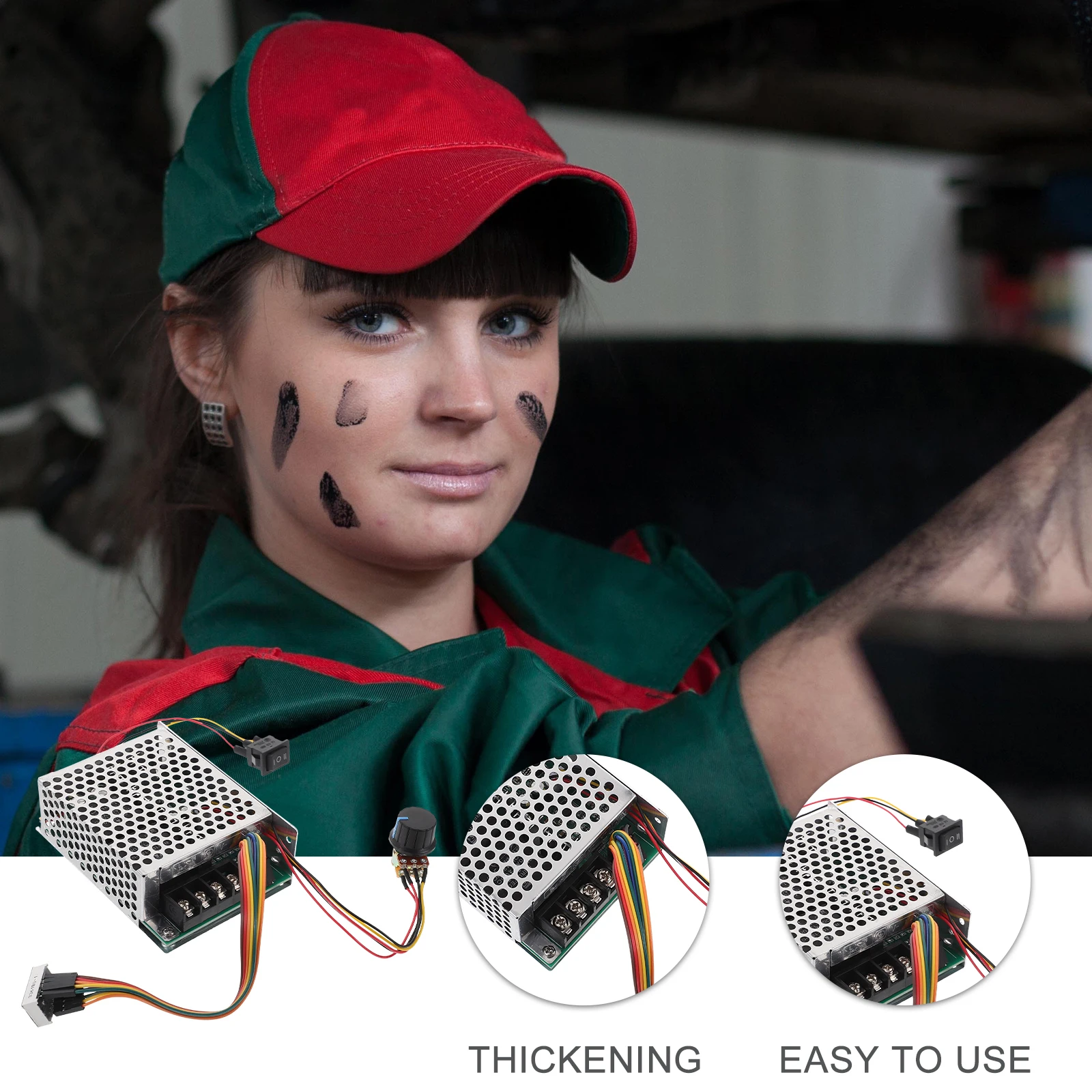 

12V/24V/36V 40A Controller Board Motor Driver Controller High Power Electronic Variable Transmission Adjustable Reversible Motor