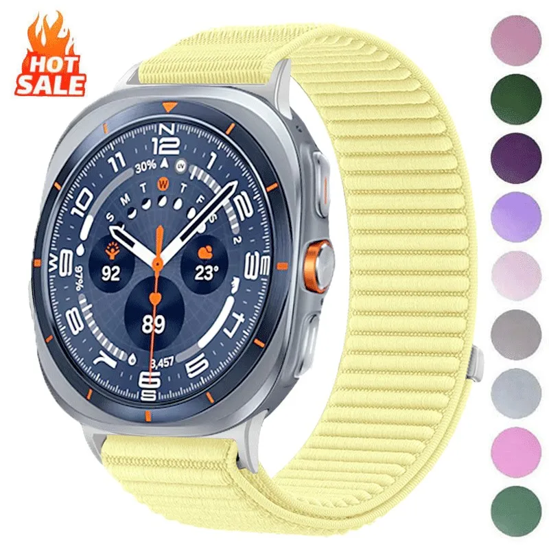 Cinturino in nylon per Samsung Galaxy Watch Ultra 1 2 47mm cinturino traspirante intrecciato per Galaxy Watch Ultra 1 2 47mm accessori
