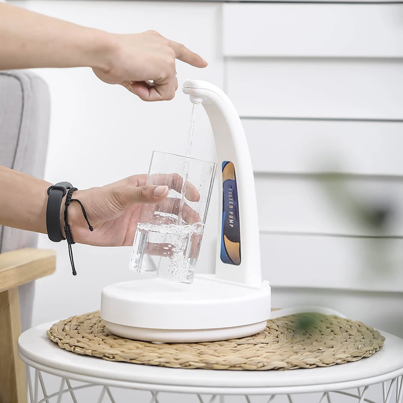 Rechargeable Automatic Electric Portable Wireless Smart Drinking Bottled Gravity Sensor Touch Control Water Dispenser