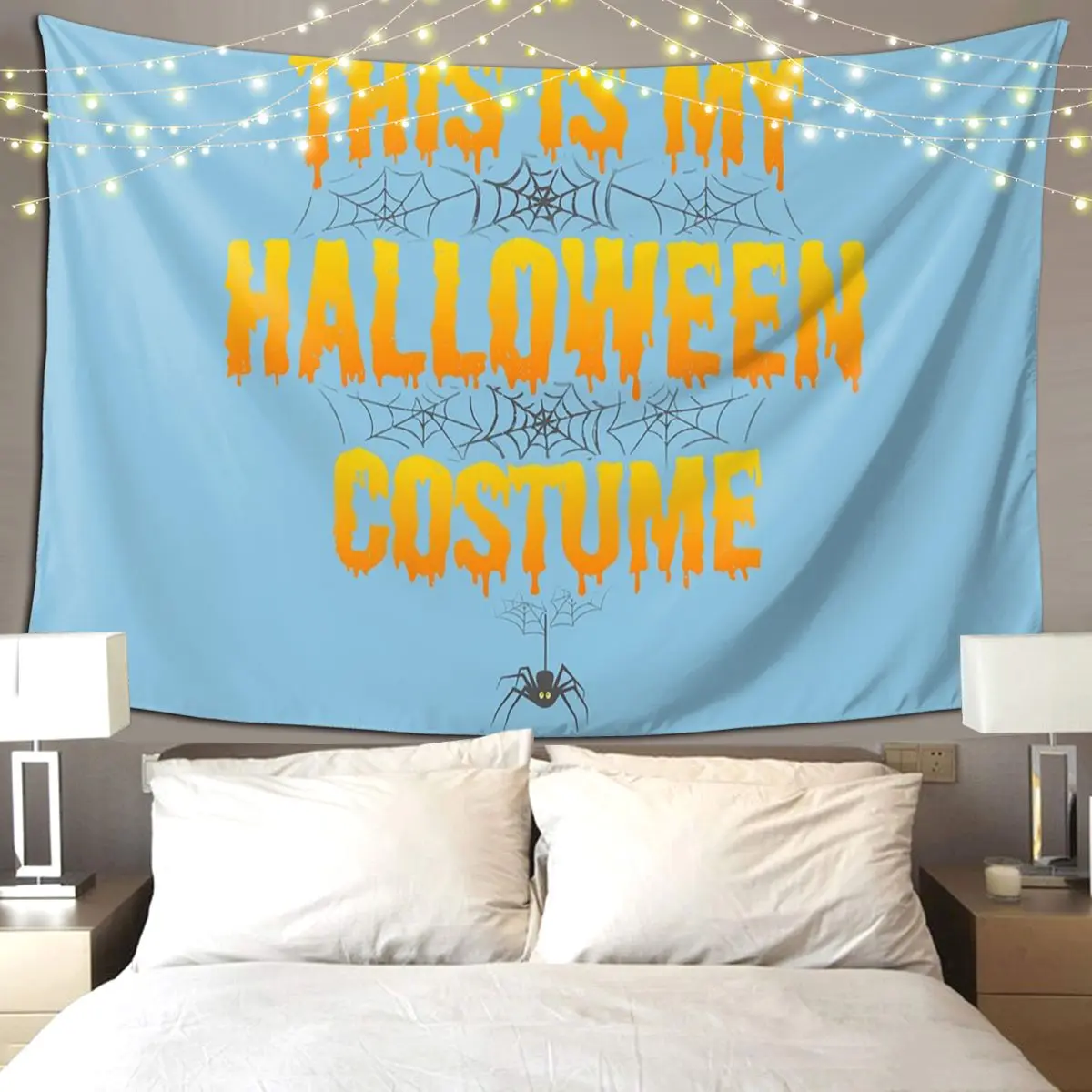 This Is My Halloween Costume Design Tapestry Art Wall Hanging Aesthetic Home Decor Tapestries for Living Room Bedroom Dorm Room