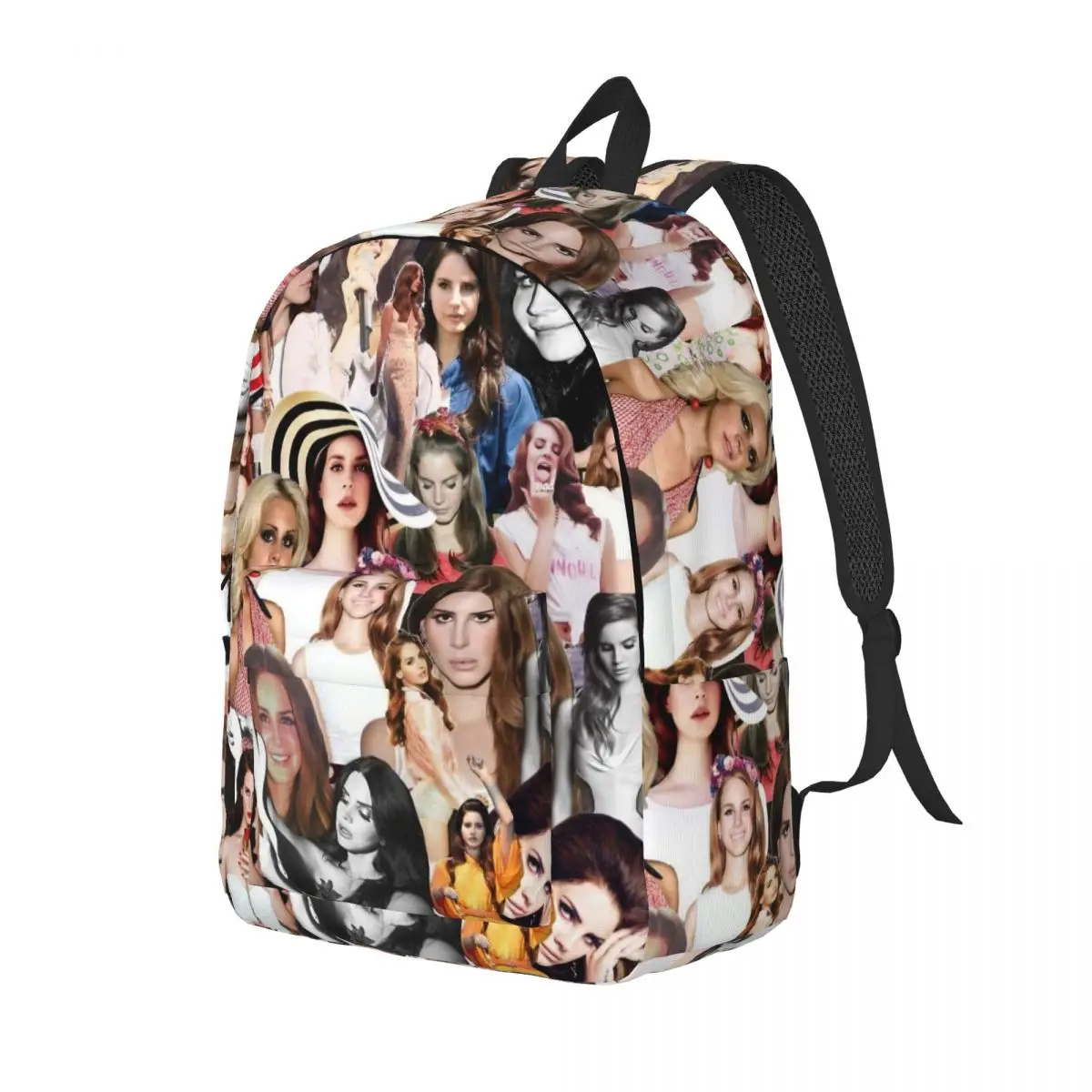 Lana Del Rey Collage for Teens Student School Bookbag Music Daypack Middle High College Durable