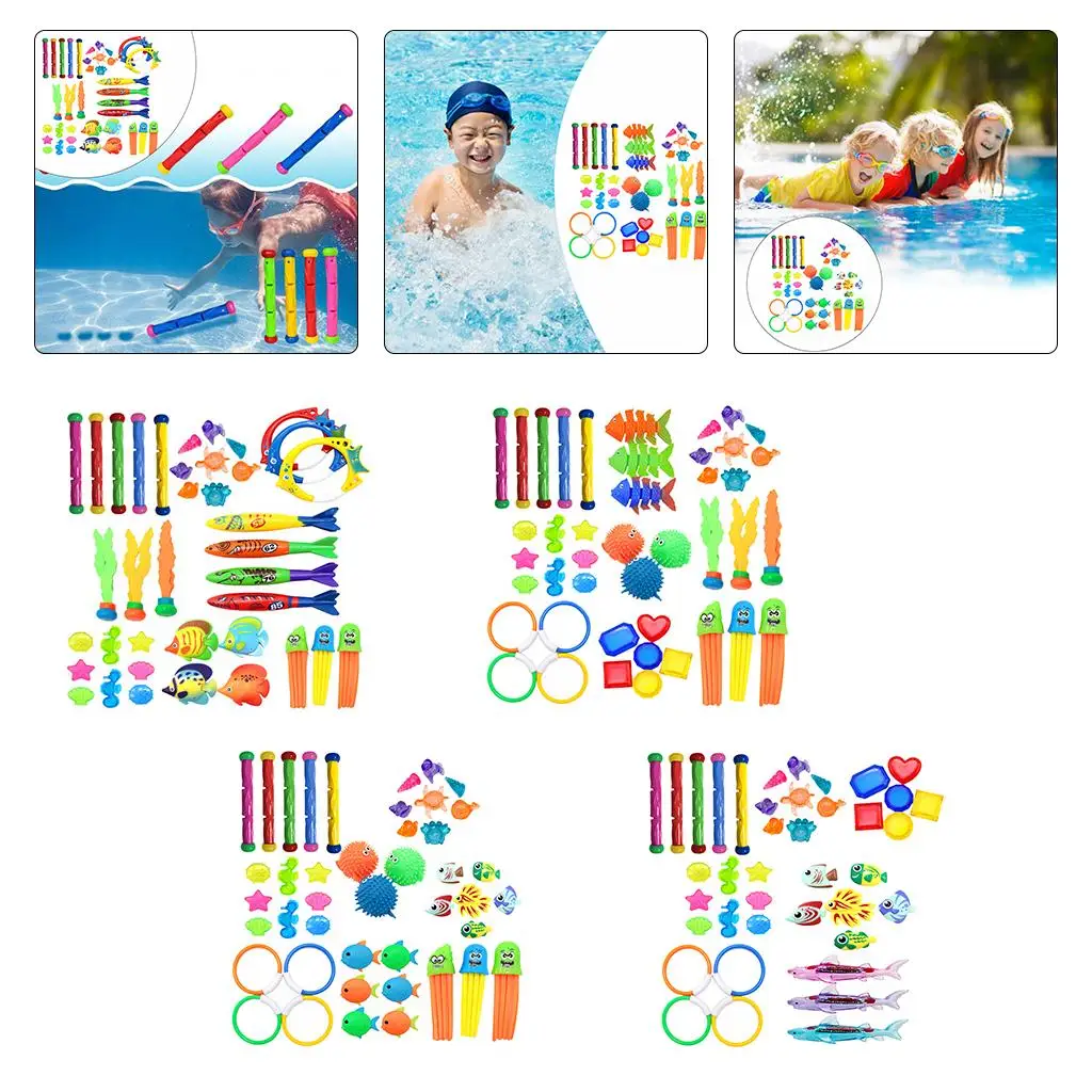 1/Set Swimming Underwater Diving Set Fun Swimming Pool Toy Diving Seaweeds for Kids Boys Girls