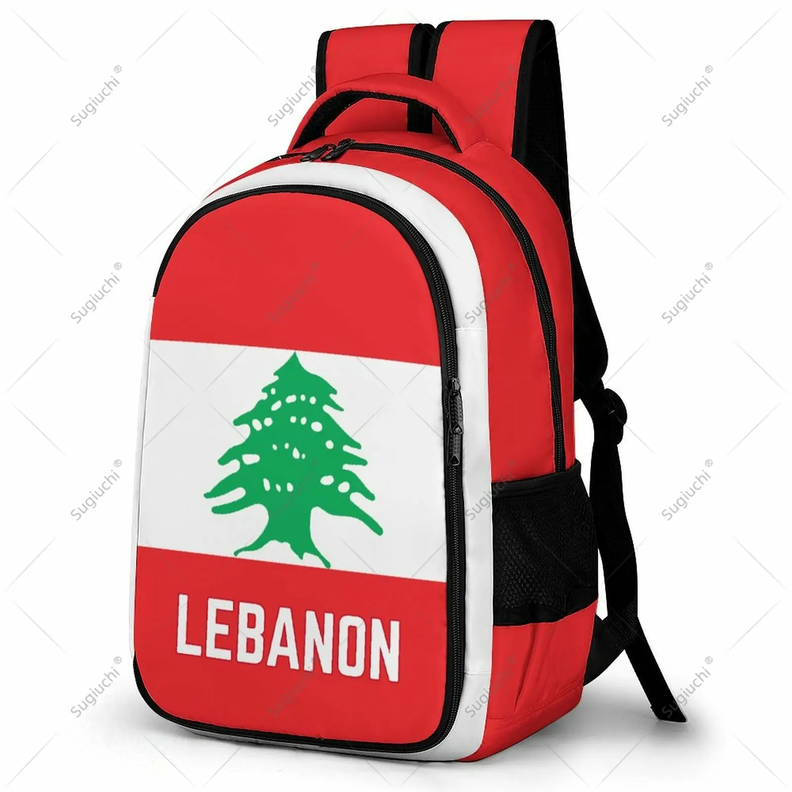 

Backpack Lebanon Flag Student Schoolbag Smart Business Travel Leisure Backpack Laptop Back Pack Office Work Bag