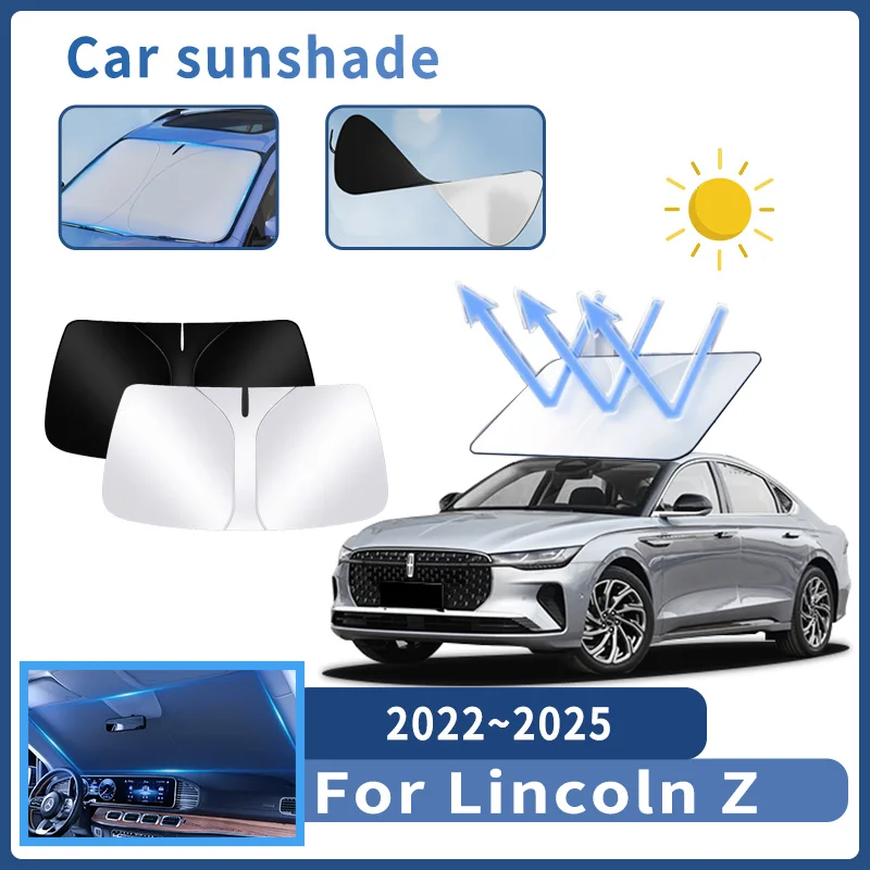 

Auto Parts For Lincoln Z 2022 2023 2024 2025 Sunshade Windshield Sun Protection Heat Cover Summer Car Interior Accessories Tools