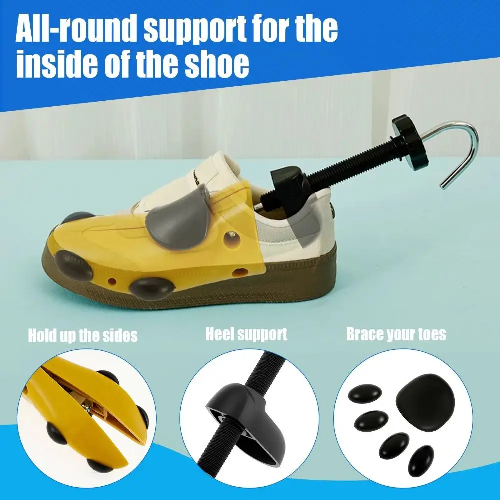 Adjustable Shoe Stretcher Tree Expander Shoe Shaper Shoe Boot Widener Pink Color Width & Length Practical Shoe Tree
