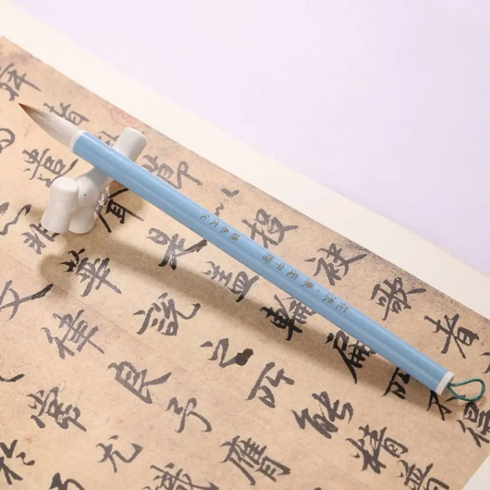 고대 오일 수채화 중국 서예 브러시 늑대 머리 유화 성경 쓰기 브러시 나무 아트 페인트 브러시 수채화