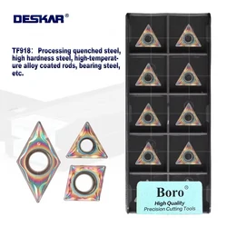 DESKAR 100% Original Cutting Inserts DCMT070204-LM CCMT060204-LM TCMT110204-LM TF918 Lathe Machining Seven Colors Turning Tools
