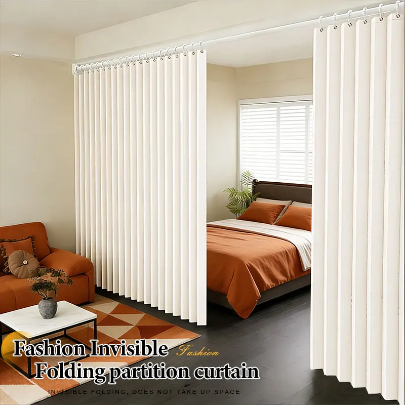 Foldable Room Divider Curtain Easy Fold Store Anytime Portable with Hooks for Temporary Partition Exhibition Event Space Flexibl