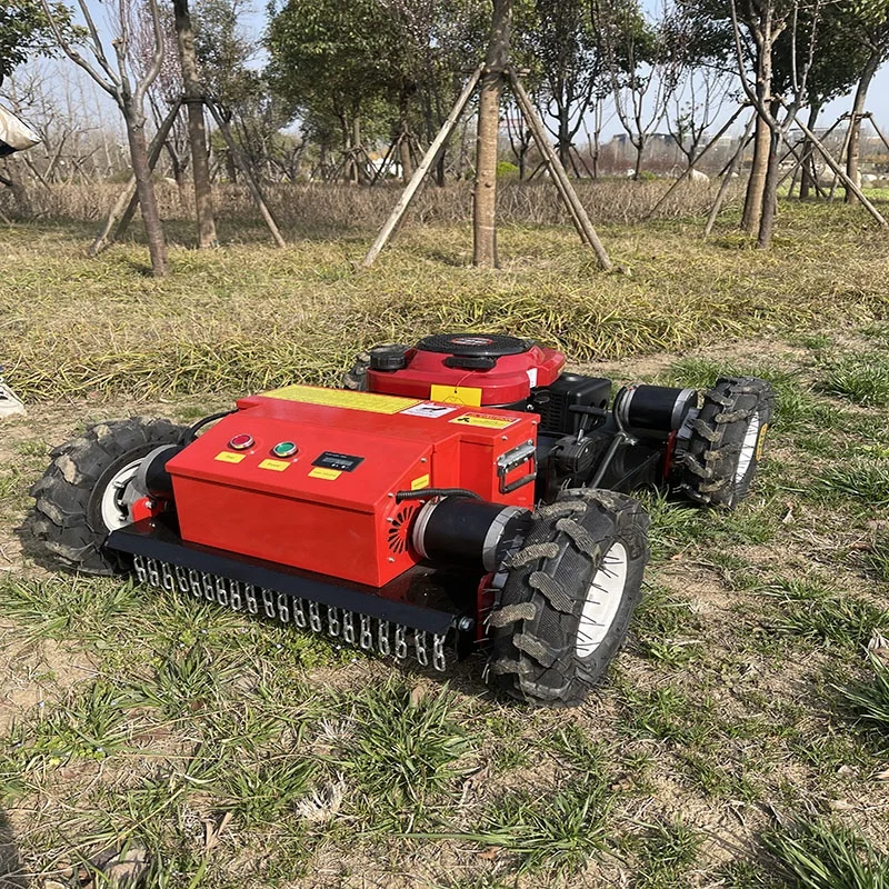 Best Price Portable Home Use Gasoline 7.5 Remote Control  Lawn Mower for Sale