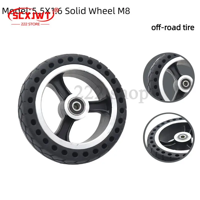

5.5 Inch Non-Pneumatic Tires Honeycomb Tyre For Xiaomi Mijia M365 Rear Hub Solid Tyres Hollow