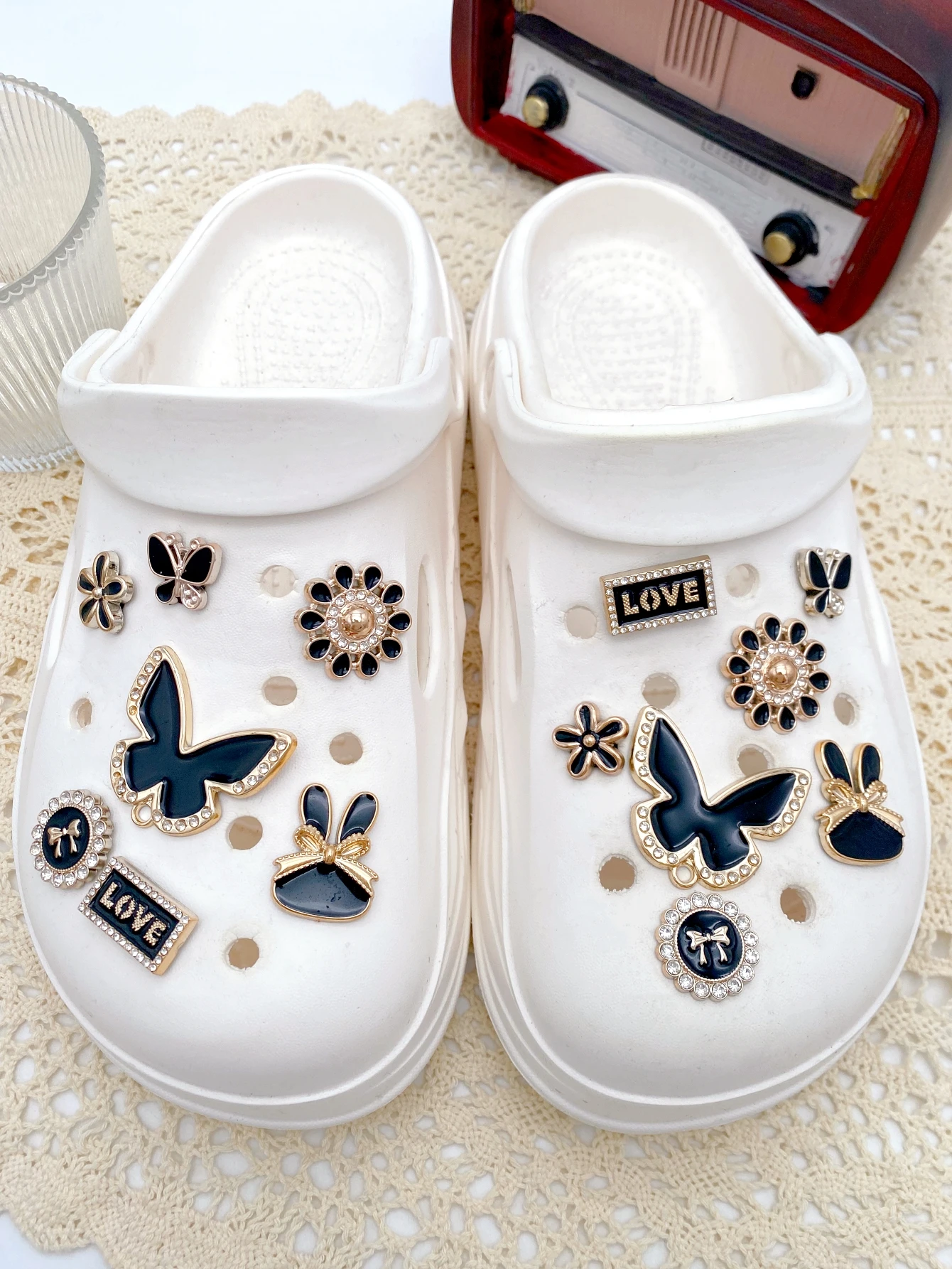14-piece shoe decoration DIY casual shoe decoration - An interesting and versatile way to personalize your footwear