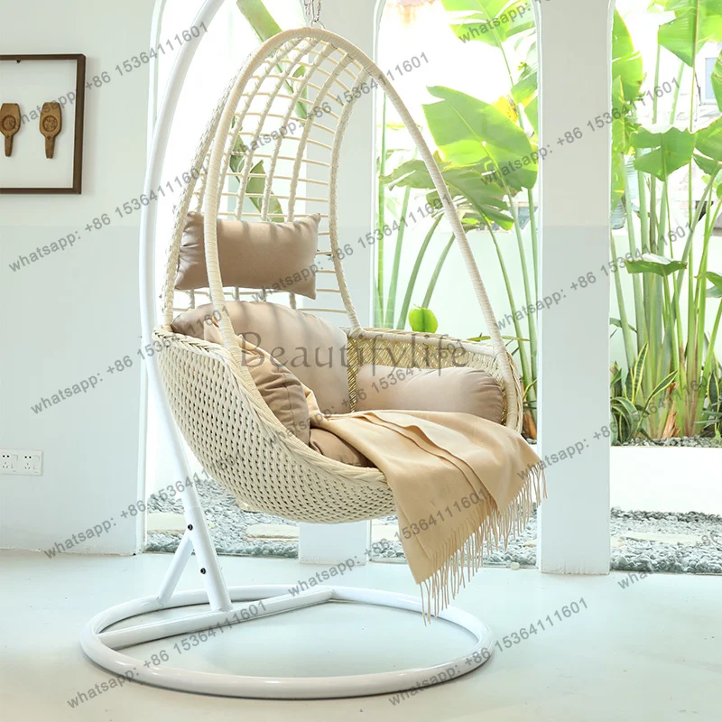 hanging basket double hanging chair balcony  orchid indoor swing outdoor household hanging basket rattan chair