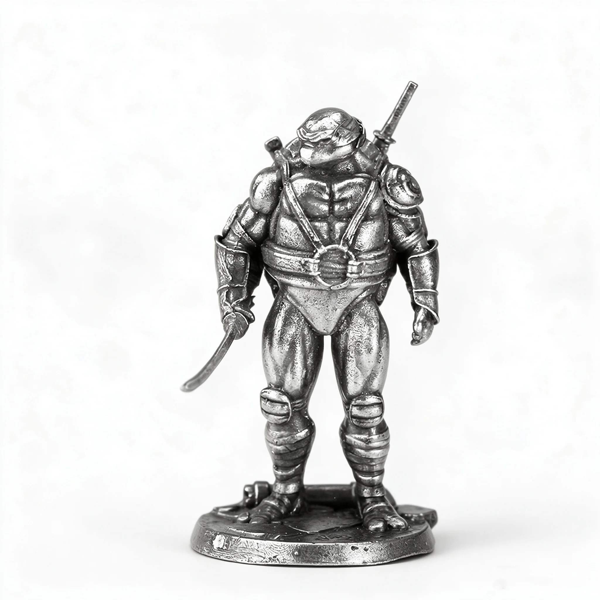 Metal Cupronickel Miniature Teenage Mutant Ninja Turtles Figure Desktop Game Chess Piece Collectible Toy Tabletop Decor Ornament