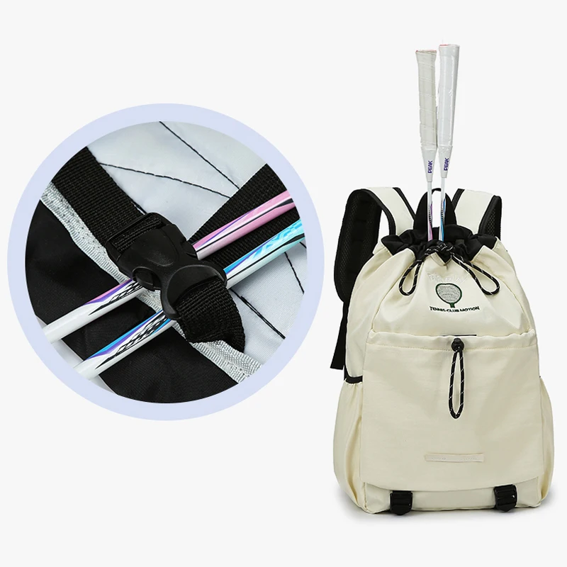 Badminton Tennis Rackets Backpack Outdoor Sports Yoga Training Camping Drawstring Bag Large Laptop College Traveling Storage Bag