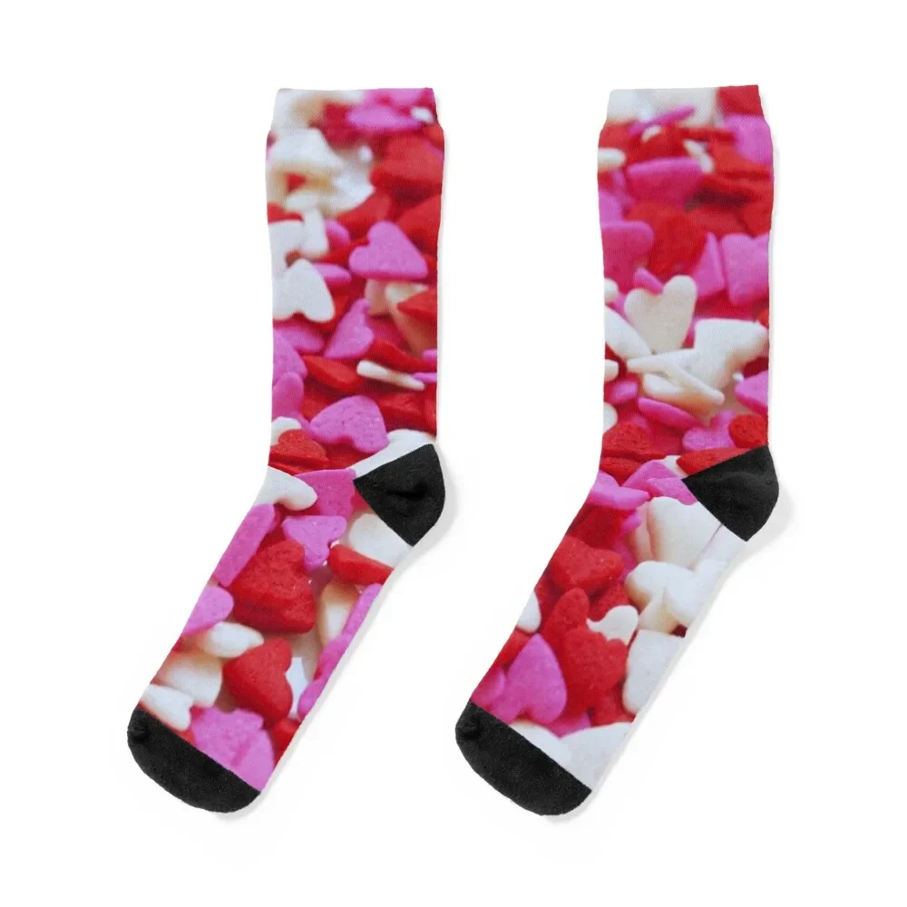 

Candy Hearts Socks Stockings man Running Boy Child Socks Women's