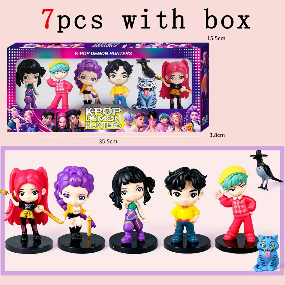 KPOP ウィッチハンティンググループ、サジャボーイズ、スーパースター ルミ PVC アクションフィギュア おもちゃ アニメ フィギュア ドール ファンへのギフト用 HOT 6個セット