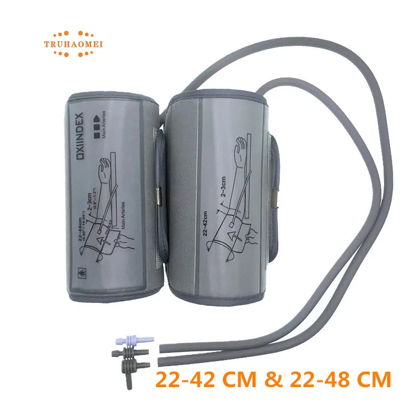 Manguito medidor de presión arterial para adultos, esfigmomanómetro de 22-42 Cm, esfigmomanómetro de brazo superior, manguito de tonómetro, manguera