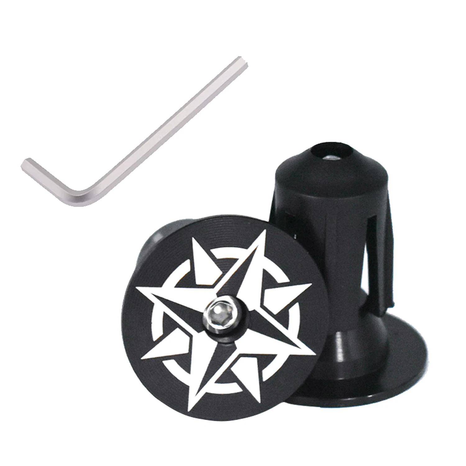 AliExpress KRSEC 1 Pair Bike Grip Handle Bar End Cap Aluminium Alloy + Plast MTB Handlebar Grips Plugs For Bicycle Handlebar Accessory