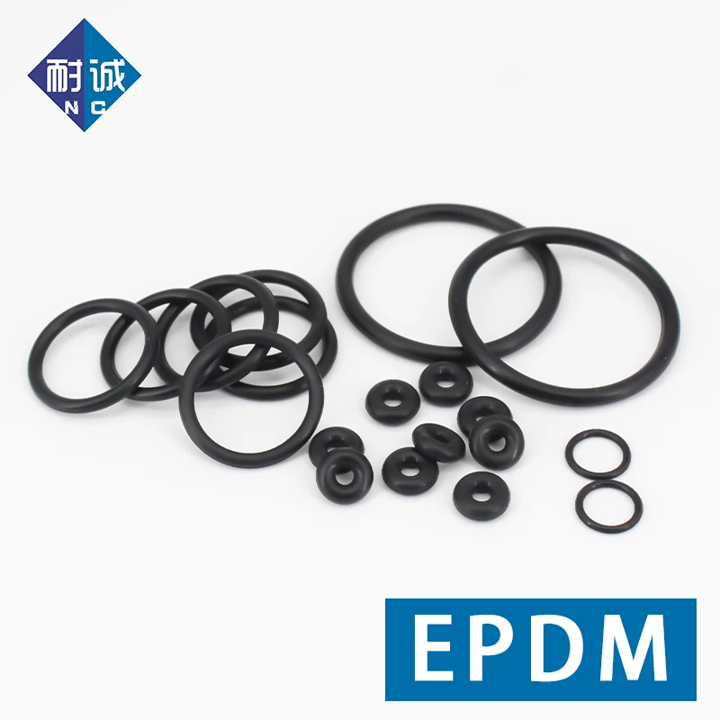 EPDM O Ring OD4~30mm CS1-3.1mm Acid and Alkali Resistance Water Resistance Friction Resistance Black O-Ring Washer