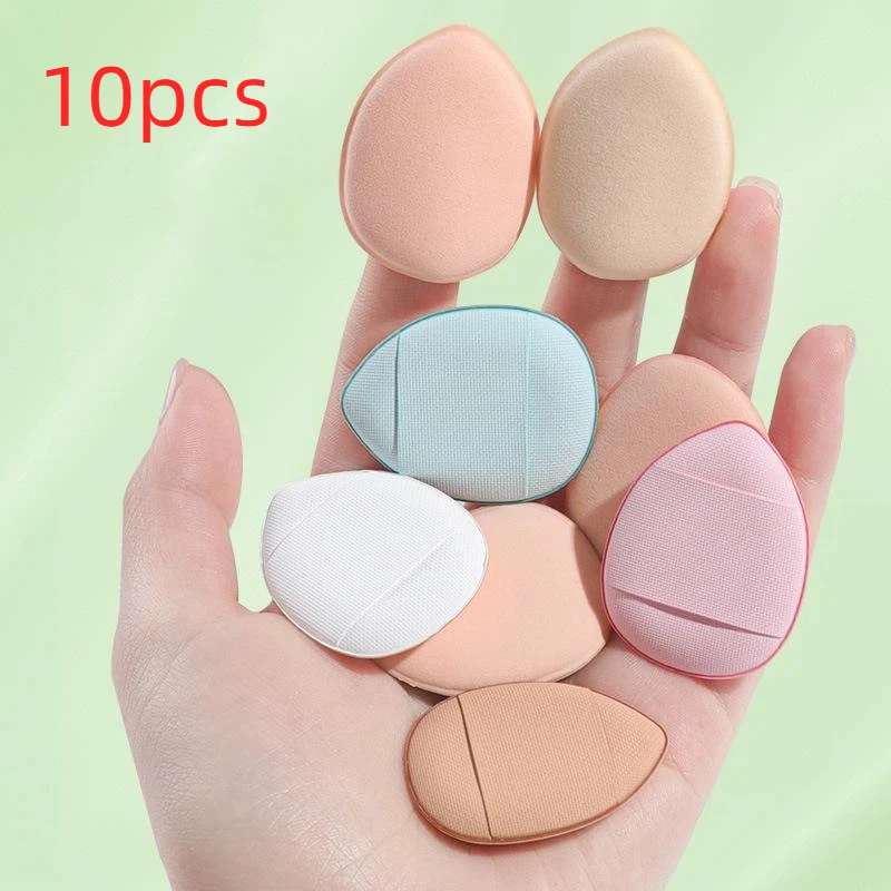 Mini-Finger-Puderquasten, 10 Stück, latexfrei, Taschenformat, Luftkissen-Puderquasten für Make-up-Nachbesserungen im Freien – Detail 2