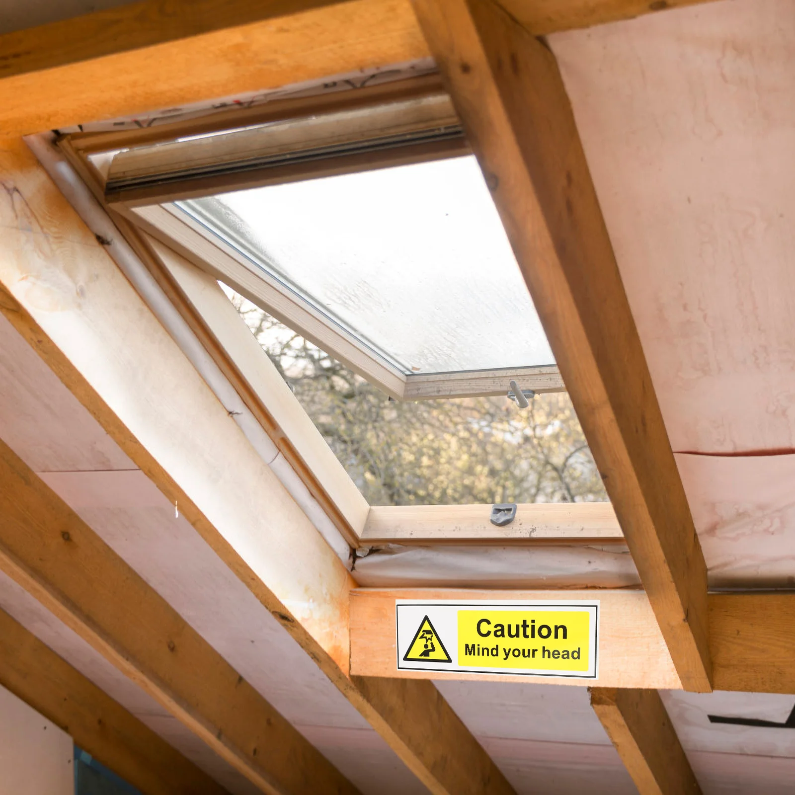 Stiker Peringatan Ruang Bebas Rendah, Perhatikan Kepala Anda, Label Keselamatan Perekat, Stiker Peringatan, Tanda Perhatikan Kepala Anda