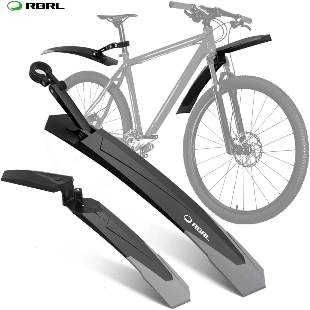 RBRL Mtb Mudguard Mud Flaps for Bicycle 27.5 Adjustable Mudguard for Mountain Bike Widen Lengthen Quick Release Bike Accessories