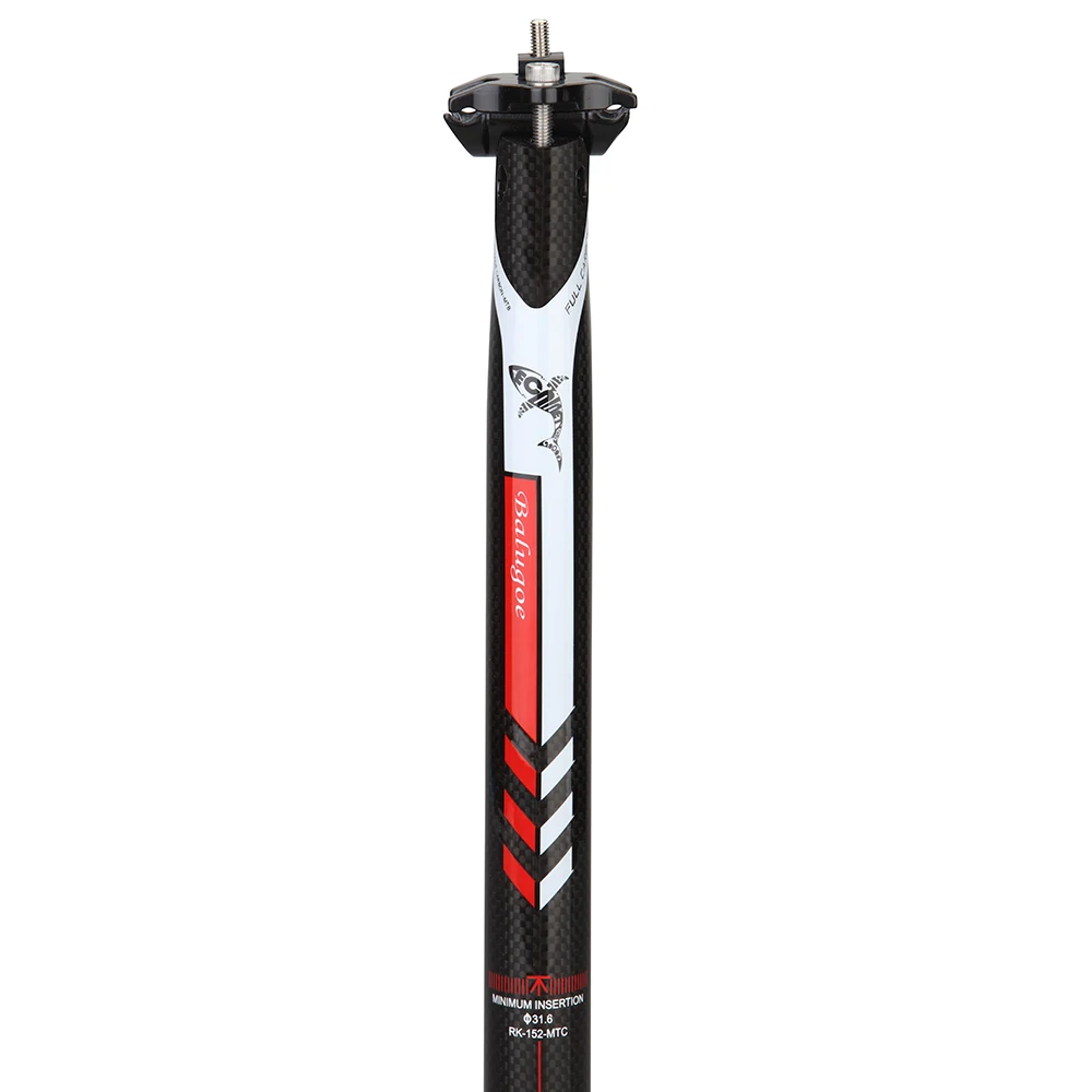 3K Full Carbon MTB Seatpost, Mountain and Road Bicycle Parts, 27.2, 30.8, 31.6x350, 400mm, New