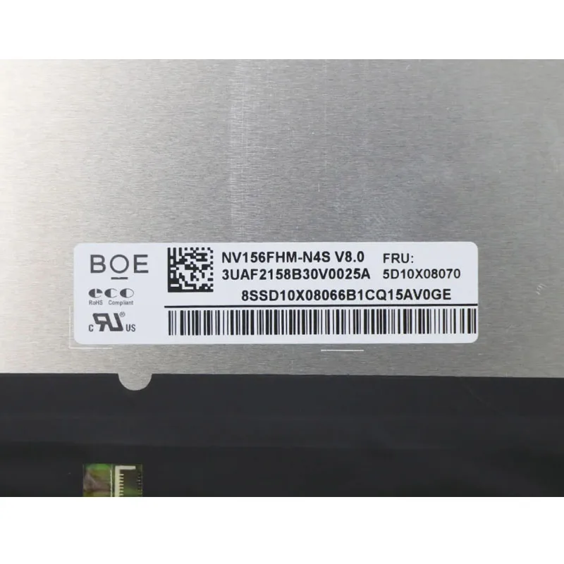 Imagem -04 - Original para Boe 15.6 Nv156fhm-n4s V8.0 Fru: 5d10x08070 Edp 30pin 60hz Fhd 1920*1080 Tela Lcd Painel de Exibição Substituição do Portátil