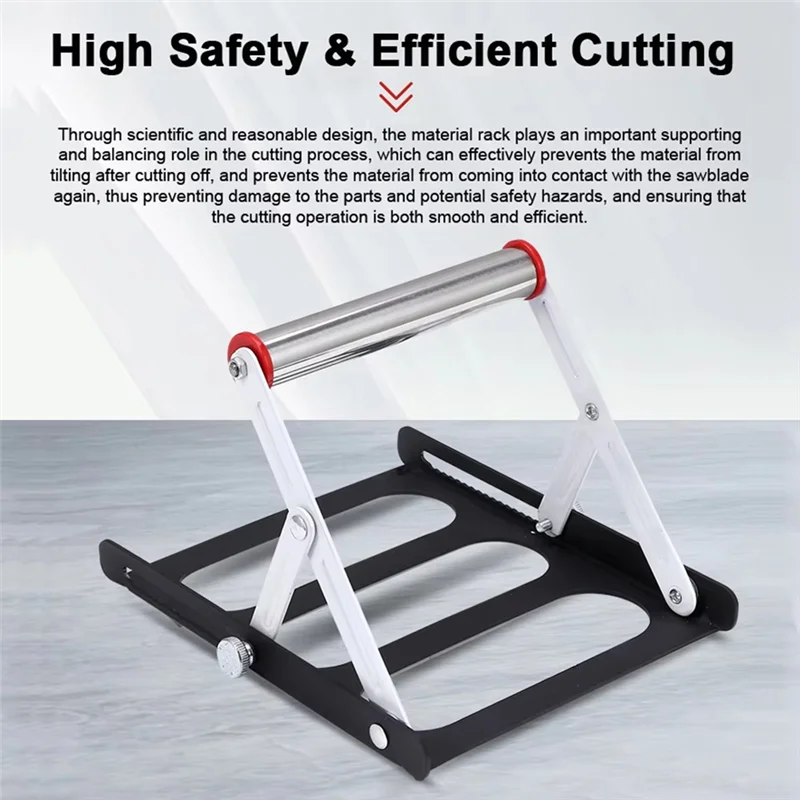 

B50C Multifunctional Cutting Machine Material Rack 55-135Mm Height Adjustable Tripod Auxiliary Support Bracket Foldable Frame