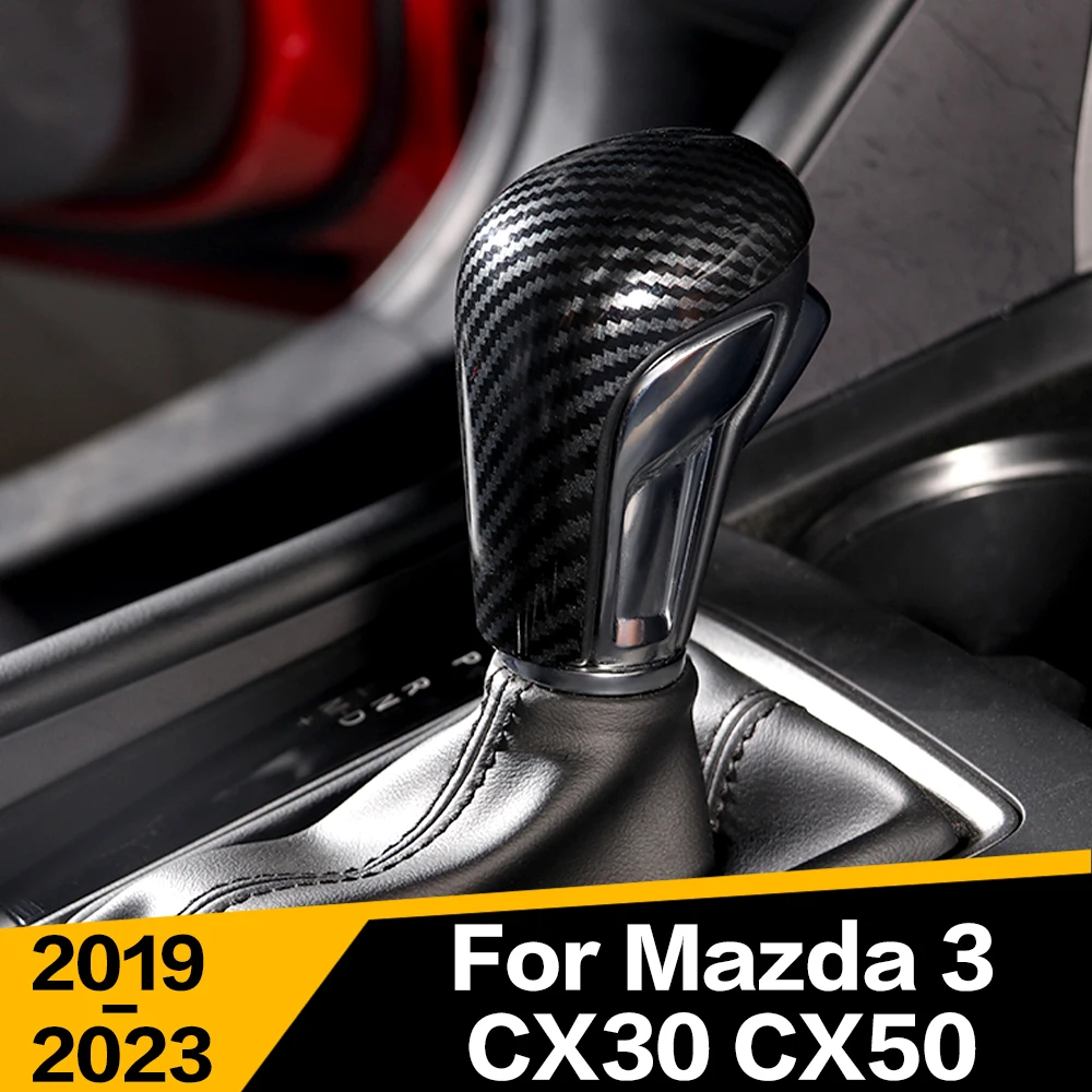 

1Pcs Car Gear Shift Knobs Gear Head Cover Trim Interior Accessories For Mazda 3 BP Axela CX-50 CX50 CX-30 CX30 2019 - 2023 2022