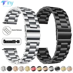 22mm 20mm Metal Band for Samsung Galaxy Watch 6 5 4 40mm 44mm 6Classic 43 47mm 5Pro 45m Stainless Steel Strap for Amazfit Correa