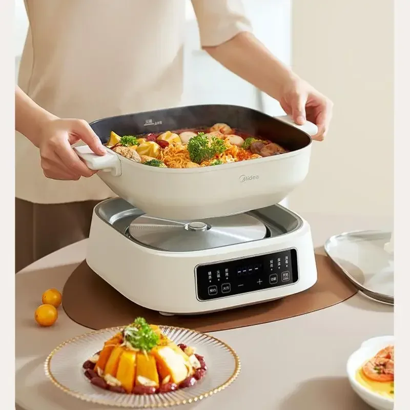 ميديا 11.6L طباخ بالبخار 220 فولت 1700 واط 3 طبقات متعدد الطباخ الفولاذ المقاوم للصدأ الكهربائية الغذاء البواخر التحكم باللمس وعاء باخرة