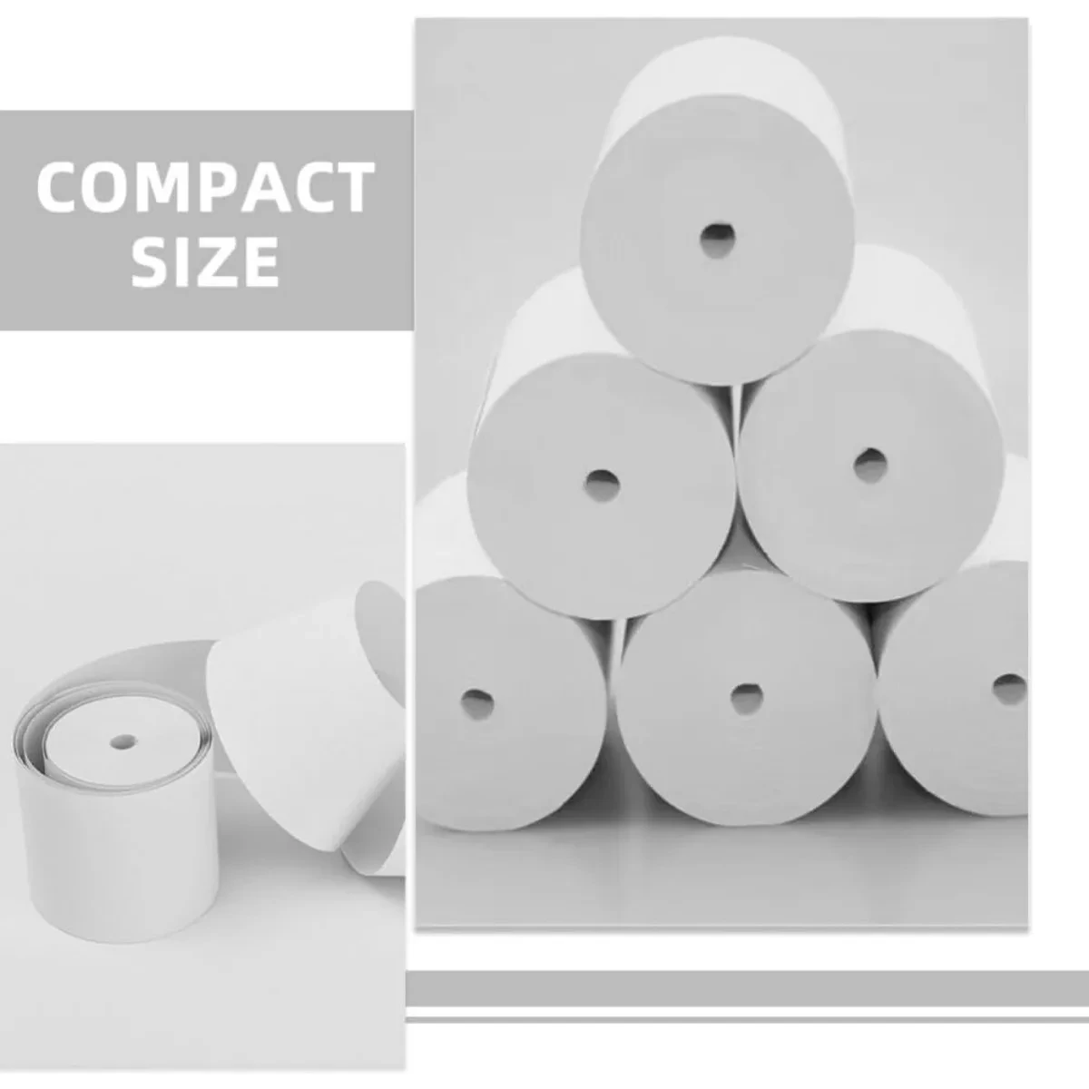 Thermal Printer Paper Roll: 6 Rolls Printer Paper Instant Camera Paper Accessory for Portable Printer Quick Printer 57 * 30mm
