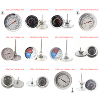 10-400/50-350/50-500℃ Stainless Steel Oven Thermometer Kitchen Barbecue Bbq Food Gauge Microwave Cooker Baking Thermometer