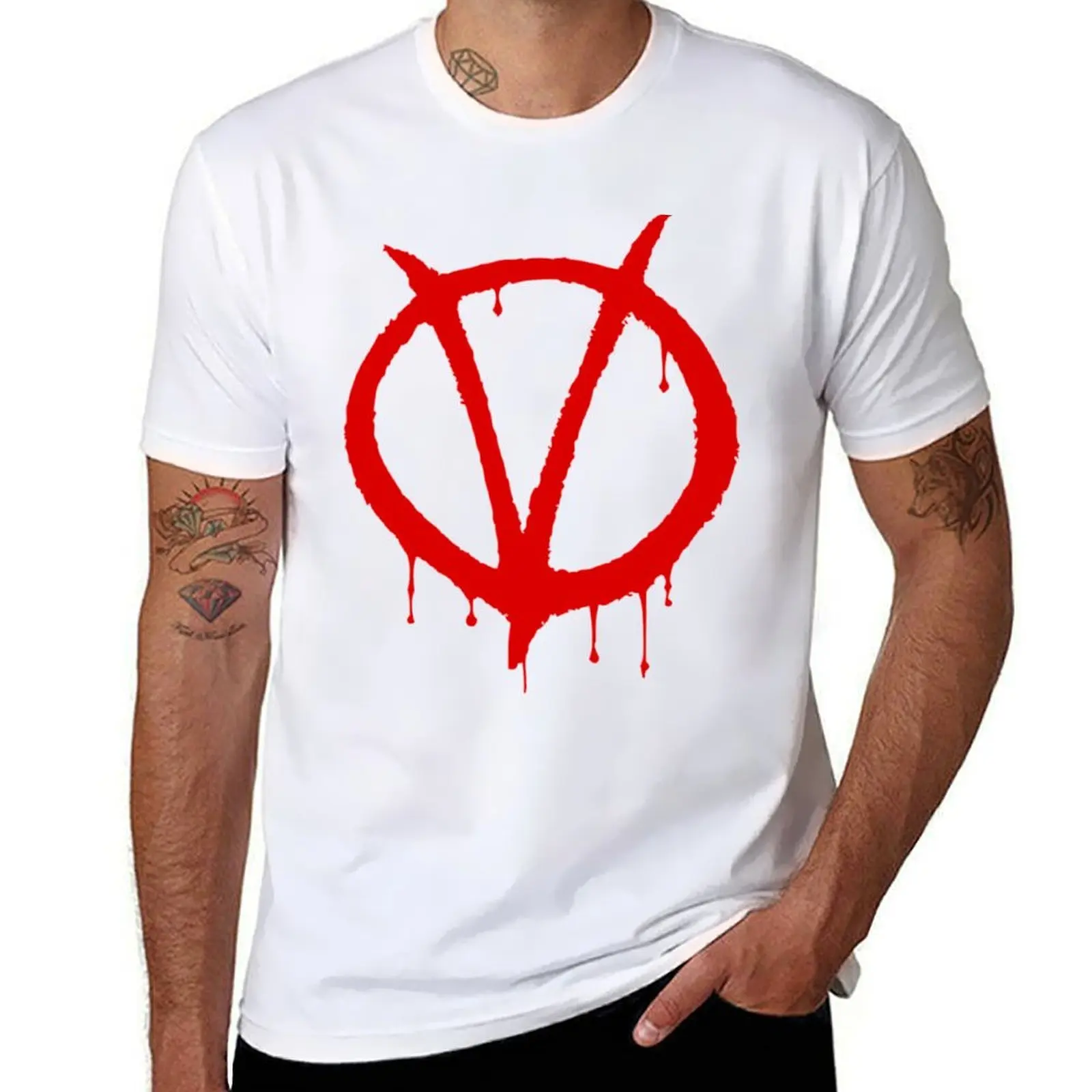 

V for Vendetta T-Shirt funny t shirts dark humor t shirts for man cotton funny T-Shirt