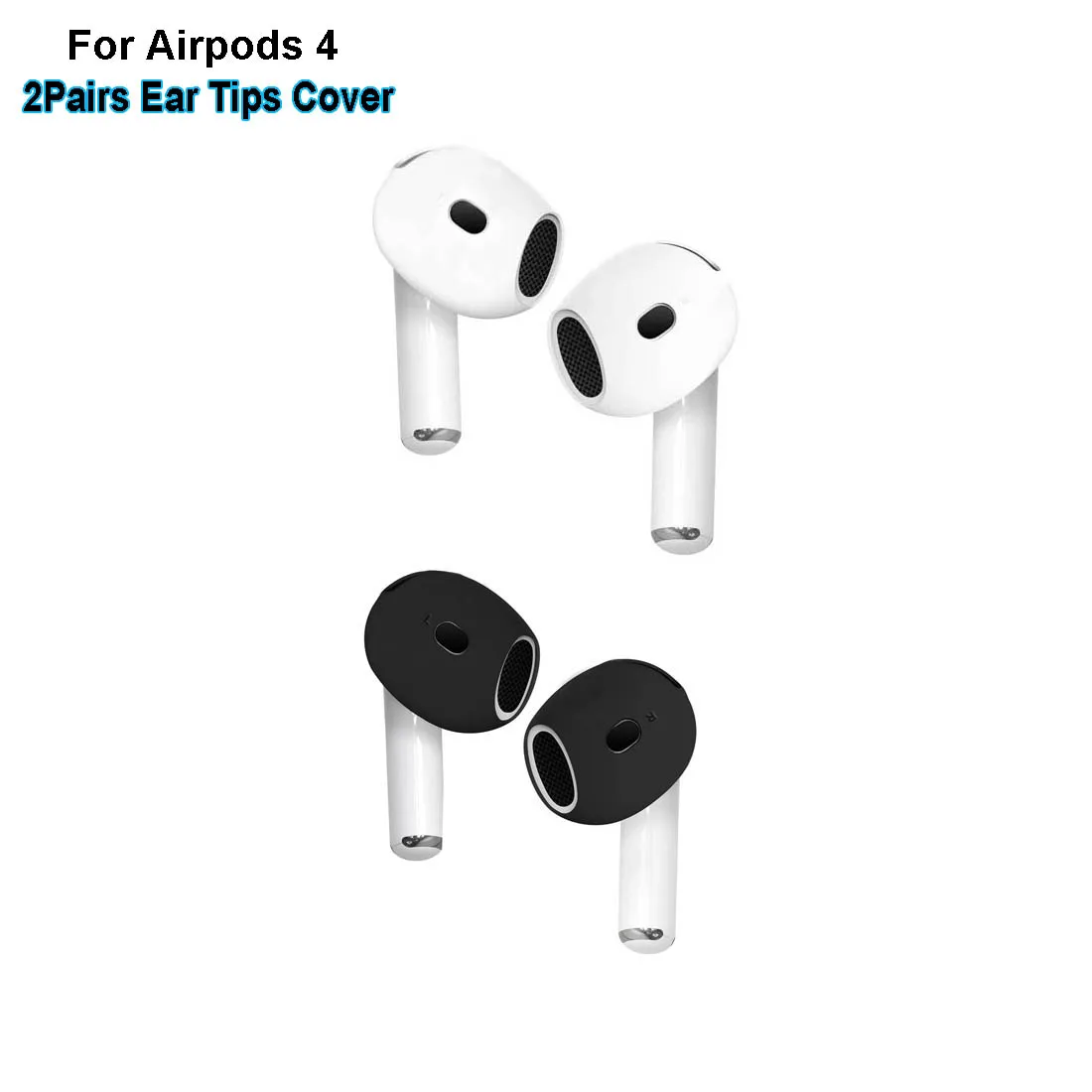 

2 Pairs Ear Tips for AirPods 4 Anti Scratches Add Grip Sport Eartips Case Cover