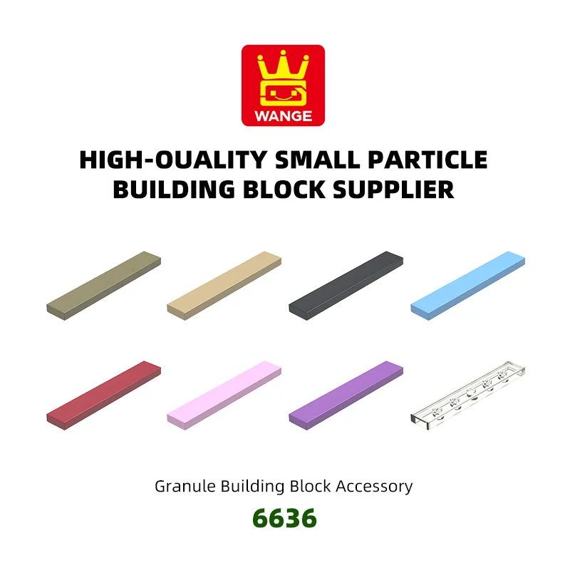 WANGE 109Pcs/Lot 6636 No Hole After 6 Holes Building Blocks Moc Accessories Compatible with Brick Spare Parts Construction Toys