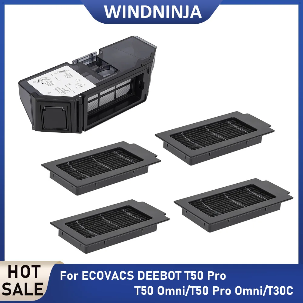 

For Ecovacs Deebot T50Pro/T50 Pro Omni/T50 Omni/T50 Max PRO OMNI Dust Collection Bin Box Dust Box Filter Robot Vacuum Accesories