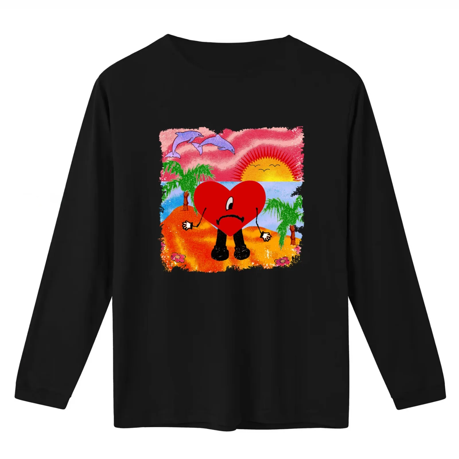 Bunny Un Verano Sin Ti Heart Worlds Hottest Tour shirt Funny T-Shirt Summer Casual Cotton Tee Oversized Streetwear Tops