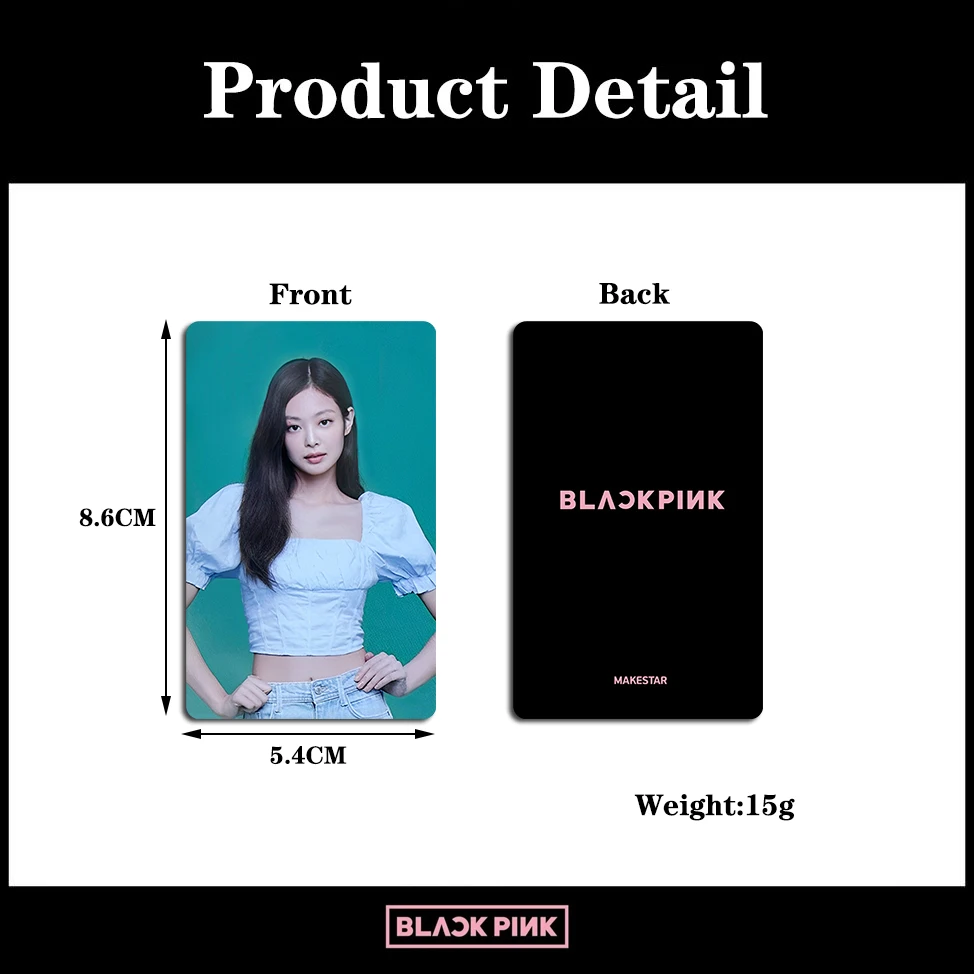 KPOP New Album Card High Quality BP Girl Group Pink Ink BPTG Peripheral MS Bonus Card JISOO JENNIE ROSE LISA