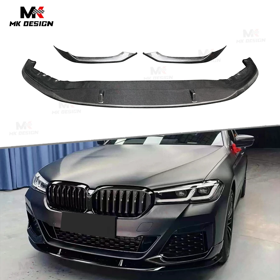 

Carbon Fiber MP Style Front Bumper Lip Chin Spoiler for BMW 5 Series G30 G38 LCI 2020-2023 Front Lip Splitters Car Accessories