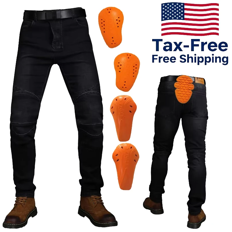 

Womens Motorcycle Pants with Knee Hip Armor Protective Gear for Street Bike Riding Safety