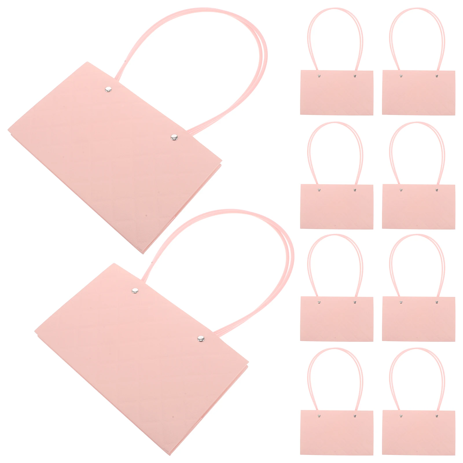 

10 Pcs Flower Wrapping Paper Bag Large Capacity Bouquet Packaging Gift Tote Bags Floral Arrangements Birthday Pink Cajas Regalos