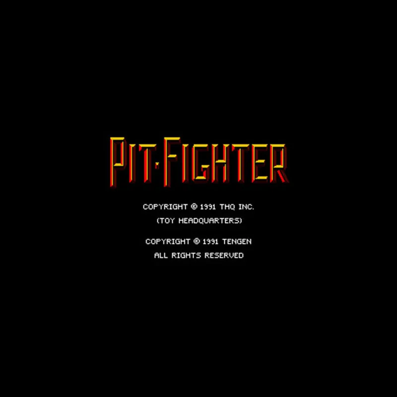 Pit Fighter NTSC Version 16 Bit 46 Pin Big Gray Game Card For USA Game Players