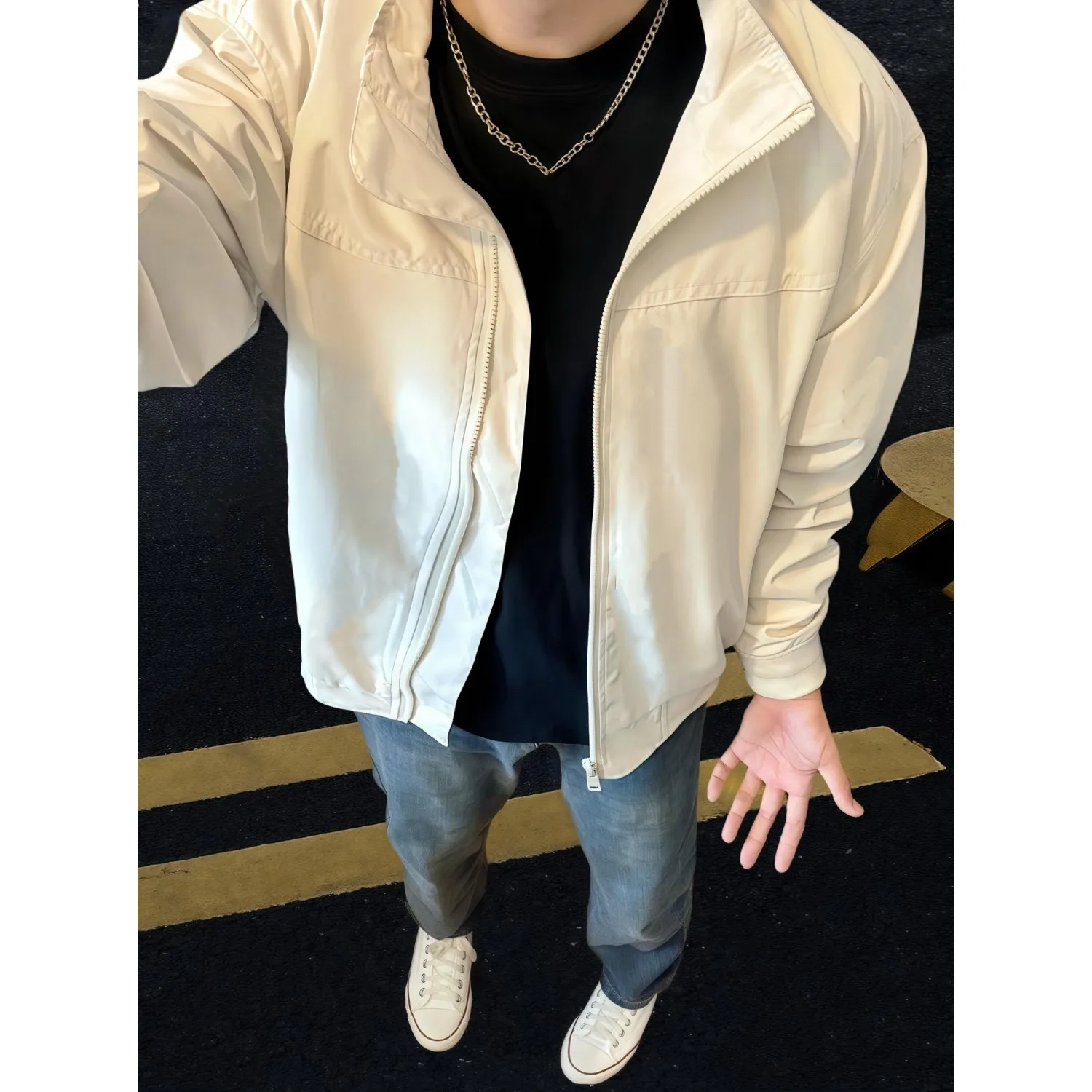 

Водонепроницаемая мужская куртка ort Flight Jaet, осень-зима, большой размер, модное городское пальто с воротником-стойкой, молодежное полиэфирное волокно