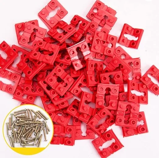 Red Electrical Outlet Spacers Fix Loose Plugs Wobbly Receptacles Shim Kit for Secure Switch Socket Installation