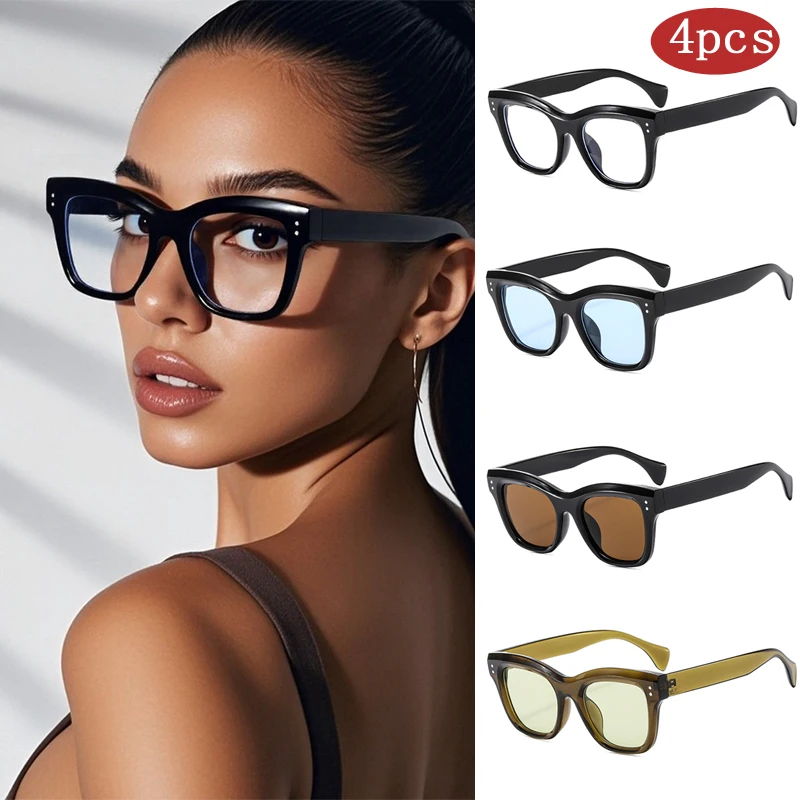 Senderismo 4set moda ojo de gato gafas antiluz mujer personalidad Vintage colores caramelo gradiente gafas femeninas UV400 tonos