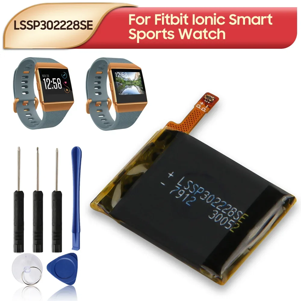 

NEW Replacement Watch Battery LSSP302228SE For Fitbit Ionic Smart Sports Watch 195mAh