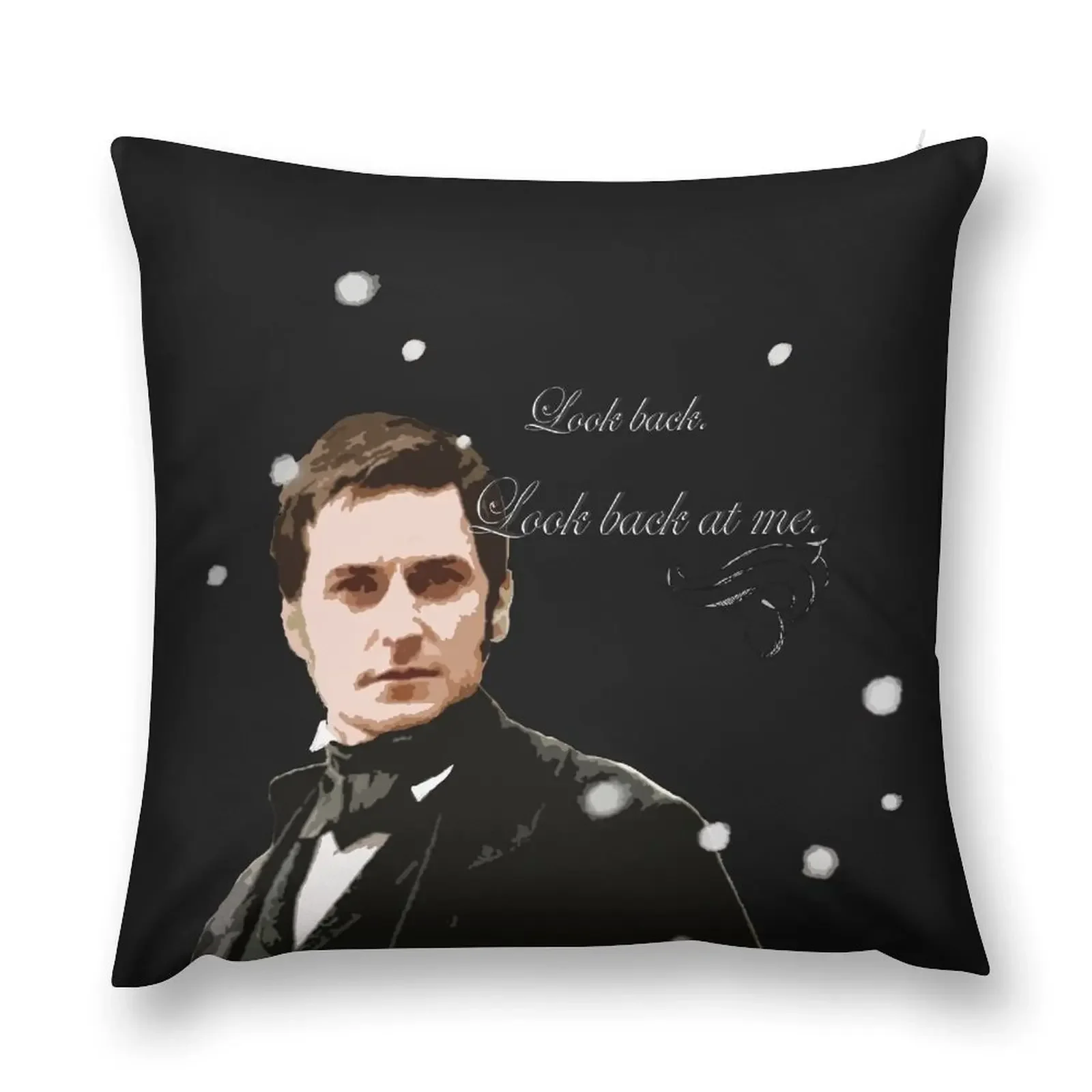 North and South quote_Mr Thornton_ Look Back at me. Throw Pillow Cushion Cover Set Cushions Decorative Cushion pillow